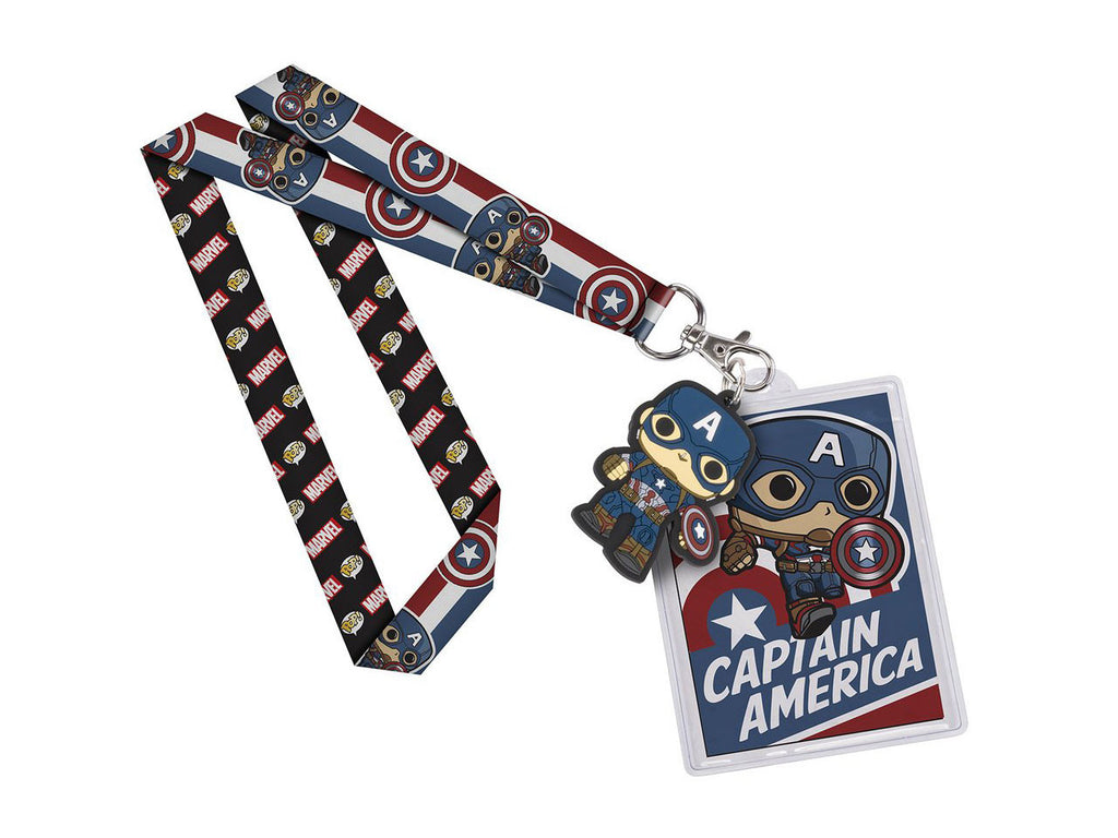Captain America Lanyard ID Badge Holder